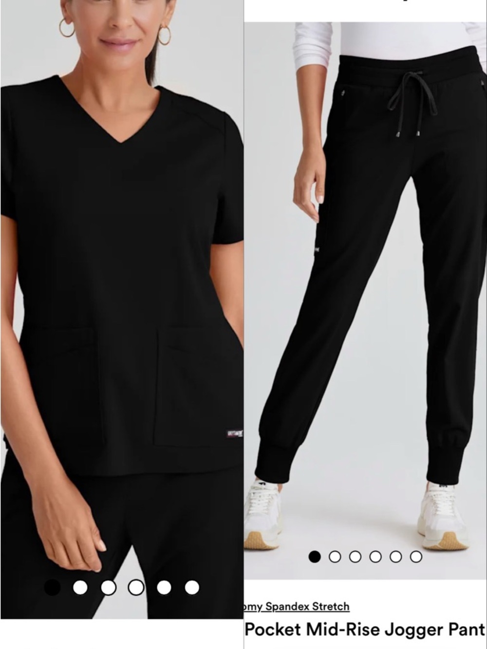 Greys anatomy jogger scrub set